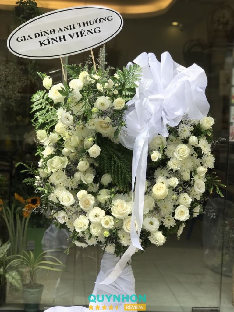 Dịch vụ hoa viếng đám tang chia buồn Shop Hoa Tươi Hương Vy
