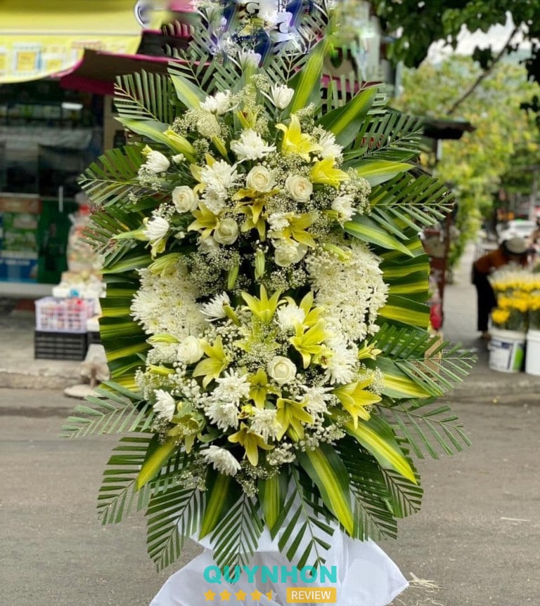 hoa tươi Ngọc Uyển địa chỉ đặt vòng hoa viếng đám tang chia buồn nhanh nhất tại Quy Nhơn