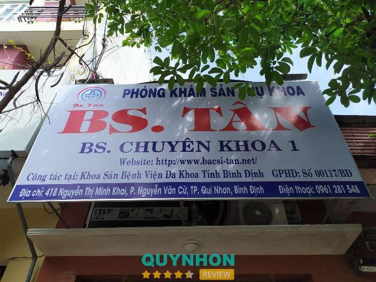 Phòng khám Sản phụ khoa Bác sĩ Tân tại Quy Nhơn