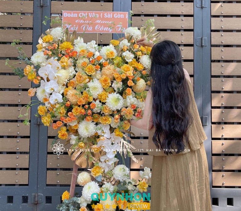 Shop Hoa Quy Nhơn Tran Florist - Tiệm Hoa Lá địa chỉ đặt hoa chúc mừng khai chất lượng nhất