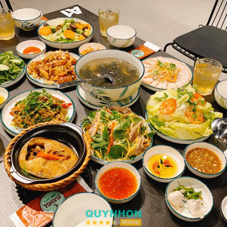 Menu thực đơn Cơm Nhà 1989 Quy Nhơn