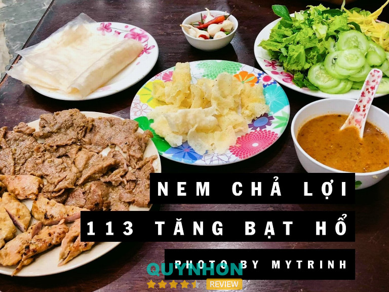 Nem chả nướng Lợi Quy Nhơn: 113 Tăng Bạc Hổ