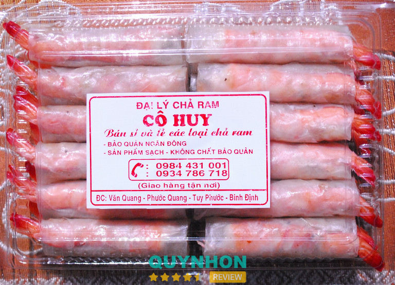 Chả ram tôm đất Cô Huy – Tuy Phước