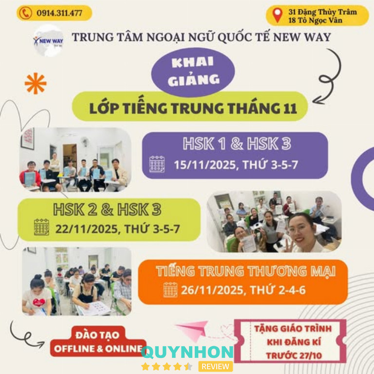 Trung Tâm Ngoại Ngữ Quốc Tế New Way - Quy Nhơn