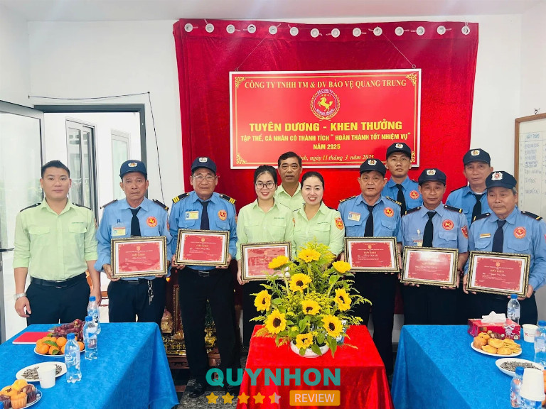 Bài viết đánh giá về Cty Bảo Vệ Quang Trung: 175 Cần Vương, P. Quy Nhơn Nam