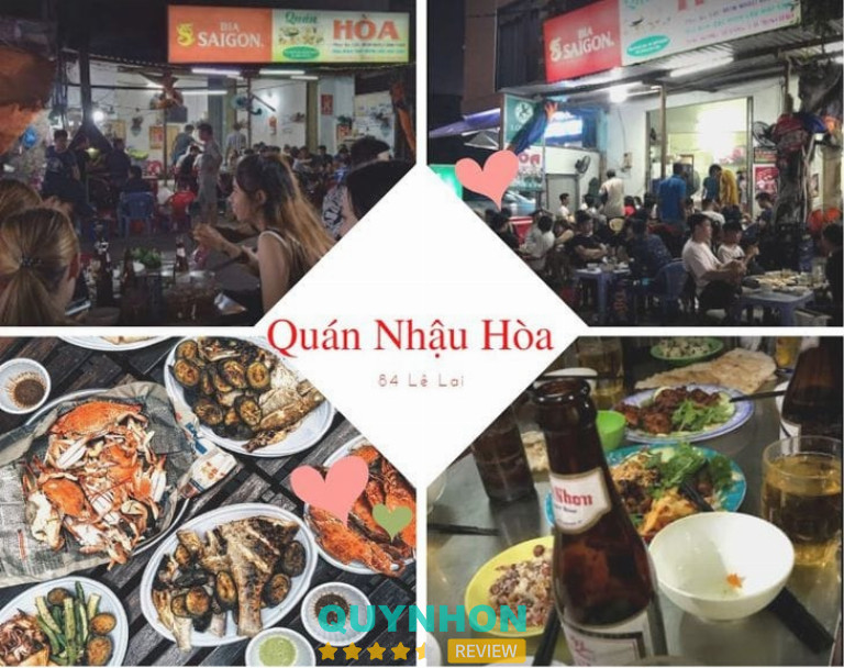 Quán Nhậu Hòa bình dân ở Quy Nhơn