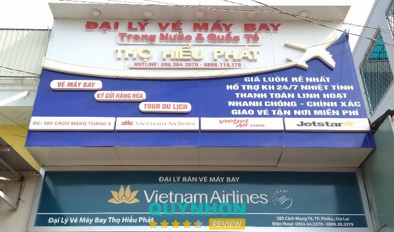 Vé máy bay Thọ Hiếu Phát - 285 CMT8