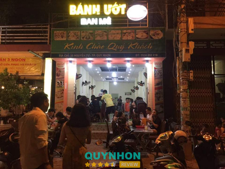 Quán bánh ướt ở Quy Nhơn