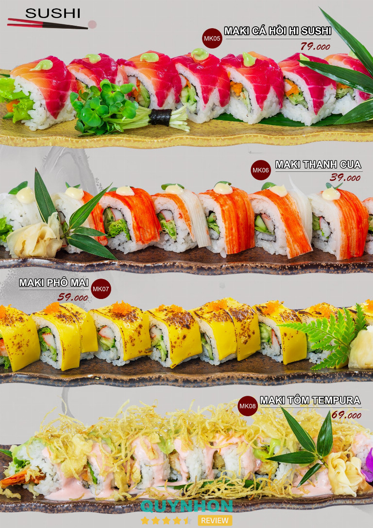 Quán sushi tại Pleiku