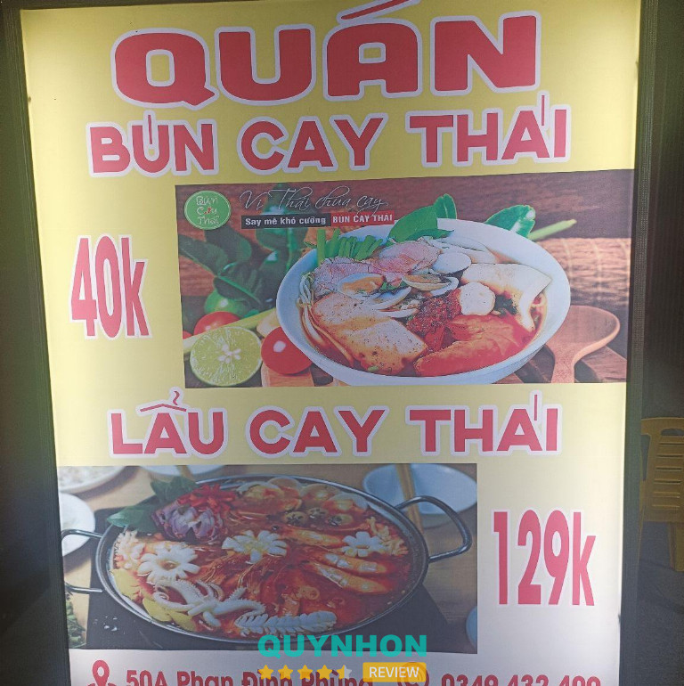 Bún Thái cay Thanh - 50A Phan Đình Phùng
